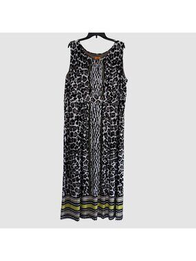 Ruby Rd Women’s Leopard Print Sleeveless Maxi Dress Size 2X
